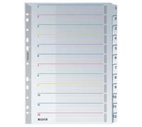 (TG. 1-12 Index) Leitz plastikregister wiederbeschreibbar 1 - 12, formato A4,