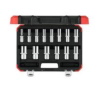 (TG. 1/2''-1,3 cm) Gedore - Set di chiavi a bussola, 1/2", versione lunga, 14 pe