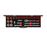 (TG. 1/2''-1,3 cm) GEDORE Set di chiavi a bussola da 1/2", 24 pezzi - NUOVO