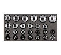 (TG. 1/2''-1,3 cm) GEDORE Set di chiavi a bussola da 1/2" in modulo in schiuma 1