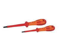 (TG. 1/2") C.K T49146 Cacciaviti DextroVDE combinato, set da 2 - NUOVO
