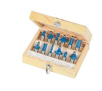 (TG. 1/2 in) Silverline, 763555, Set di frese in metallo duro, 12 pz, 1/2" - NU