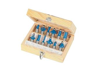 (TG. 1/2 in) Silverline, 763555, Set di frese in metallo duro, 12 pz, 1/2" - NU