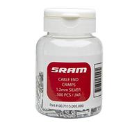 (TG. 1.2 mm) Sram MTB Gear Cable End Crimps (Pack of 500) - Silver, 1.2 mm - NUO