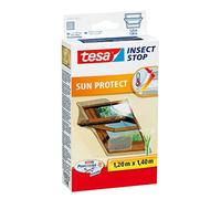(TG. 1,2m x 1,4m) Tesa Insect Stop Sun Protect zanzariera Finestra Argento - NUO