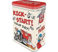 (TG. 1,3 l) Nostalgic-Art MOTOmania - Barattolo da caffè retrò, 1,3 l, Kick-St