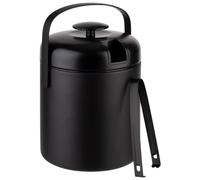 (TG. 1,3 Liter) APS 36016 - Set di secchi per ghiaccio in nero, Ø 14 cm, altezz
