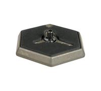 (TG. 1/4") Manfrotto 030-14 Piastra per Testa Esagonale in Alluminio con Attacco