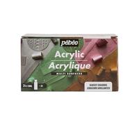 (TG. 1.416 litres) Pébéo - Multisuperfici acriliche - Set 24 flaconi 59ml colo