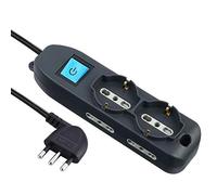 (TG. 1.5 M) Electraline 62000 Multipresa 6 Posti 2 Schuko e 4 Bivalenti 10/16A,