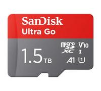(TG. 1.5 TB) SanDisk 1.5TB Ultra Go scheda microSDXC + adattatore SD (per smartp