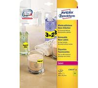 (TG. 1.650 Stück, 38,1 x 21,2 mm) AVERY Zweckform Stick&Lift Etiketten, 38,1 x