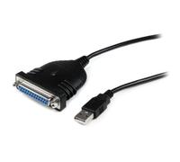 (TG. 1.8 m) StarTech.com Cavo Adattatore Stampante USB a Parallela DB25, 1.80 m,