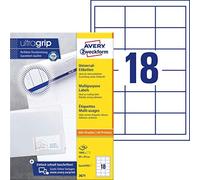 (TG. 1,800 Etiketten, 64 x 45 mm) Avery 3671 Bianco 1800pezzo(i) etichetta autoa