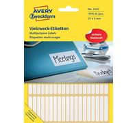 (TG. 1.976 Stück, 37 x 5 mm) Avery Multipurpose Labels, White 37 x 5 - NUOVO