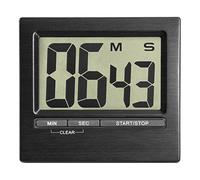 (TG. 1 - confezione) TFA Dostmann 38.2013.01 Timer elettronico, Alluminio, Nero,