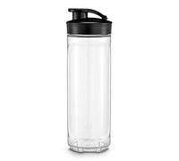 (TG. 1 - confezione) WMF Kult X Mix & Go Borraccia 600 ml Fitness Nero, Traspare