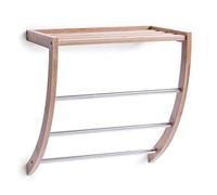 (TG. 1 - confezione) Zeller 13595 Mensola per Asciugamani 38x24x40 cm, in bambù