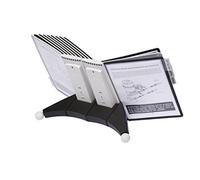 (TG. 1) DURABLE 551922 - Sherpa Table 20, leggio da tavolo, 10 pannelli espositi