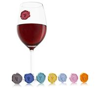 (TG. 1 EA) Vacu Vin 1886461 Set Segna Bicchiere, Silicone, Multicolore, 8 unit