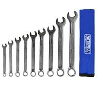 (TG. 1) Faithfull FAISPASETC9R - Set di chiavi combinate con rotolo, 9 pezzi, mu