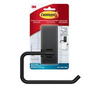 (TG. 1 Holder) Command Portarotolo rimovibile per carta igienica (nero opaco) -