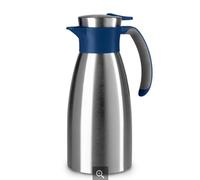 Emsa Soft Grip N4120100 - Thermos da 1 litro, in acciaio inox, 12 ore di freddo, a prova di perdite, con impugnatura antiscivolo, colore blu