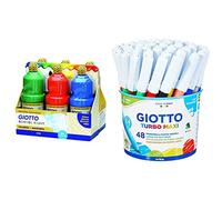 (TG. 1 Litro) Giotto 530900 - Assortimento 6 Flaconi Da 1 Litro Tempera Pronta S