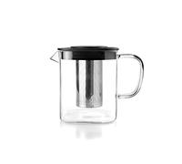 (TG. 1 litro) IBILI Bollitore con filtro Square, 1 litro, borosilicato e acciaio