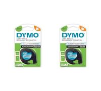 (TG. 1 Pezzo (Confezione da 2)) Dymo S0721530 Nastro LetraTag in Plastica, 12 mm