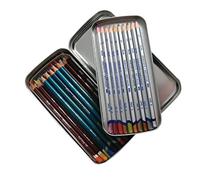 (TG. 1 pezzo) Derwent Pencil Tin, Scatola in Metallo a Doppio Strato con Capacit