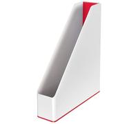 (TG. 1 pezzo) L:Magazine File WOW Duo Colour wt/red - NUOVO
