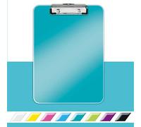 LEITZ 39710051 - Morsettiera Wow A4, blu ghiaccio