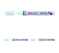 (TG. 1 pezzo, Pacco da 3) Pentel Marcatore PAINT MMP10 punta media vernice bianc
