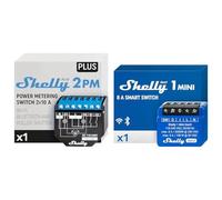 (TG. 1 pezzo) Shelly Plus 2PM, Interruttore a Relè 16A, Wi-Fi e Bluetooth, Misu