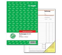 (TG. 1 pezzo) Sigel SD031 Fatture Autocopiante, A5 (40 fogli originali + 40 copi