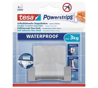 (TG. 1 pezzo) Tesa 59710-00000-01 Powerstrips Waterproof Zoom Doppio Gancio Ades