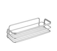 (TG. 1 PIANO) Metaltex serie VIva - Mensola rettangolare 1 ripiano per bagno -