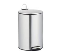 (TG. 1 pz.) Relaxdays Bidone Rifiuti da Bagno, 12 Litri, Sistema Soft-Close, con
