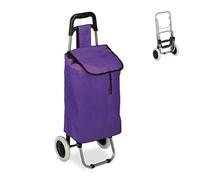 (TG. 1 Pz) relaxdays Carrello Portaspesa, Pieghevole, 25 l, Shopping Trolley con