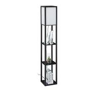 (TG. 1 pz.) Relaxdays Lampada con Ripiani, HLP 161 x 26 x 26 cm, Luce con Attacc