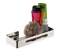 (TG. 1 pz.) Relaxdays Mensola da Doccia, in Acciaio Inox, Cestello per Shampoo e
