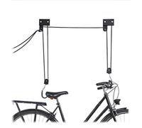 (TG. 1 pz.) Relaxdays, Nero Portabici da Soffitto, 57 kg di capacit di Carico,