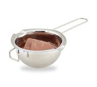 (TG. 1 pz.) Relaxdays Pentola per Bagnomaria, Acciaio, Temperaggio Cioccolato, B