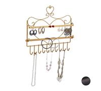 (TG. 1 pz.) Relaxdays Portagioie da Parete, per Collane, Orecchini e Bracciali,