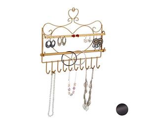 (TG. 1 pz.) Relaxdays Portagioie da Parete, per Collane, Orecchini e Bracciali,