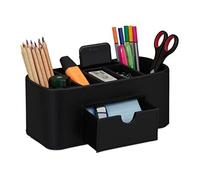 (TG. 1 Pz) relaxdays Portamatite, Organizer per la Scrivania in Effetto Pelle, 7
