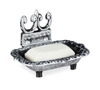 (TG. 1 pz.) Relaxdays Portasaponetta in Design Antico, Piattino Rettangolare per