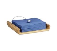 (TG. 1 pz.) Relaxdays Portatovaglioli in bambù, Sfera Come Peso, in Legno, Port