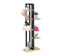 (TG. 1 pz.) Relaxdays Scaffale Portafiori, Colonna Portavasi da Interno con 5 Me